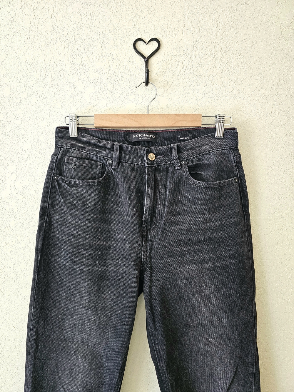 Scotch & Soda Washed Black Straight Jeans 8/29 EUC - Picture 2 of 11